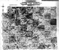 Otter Tail County Outline Map, Otter Tail County 1912